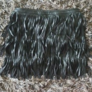 Fringe Mini Skirt